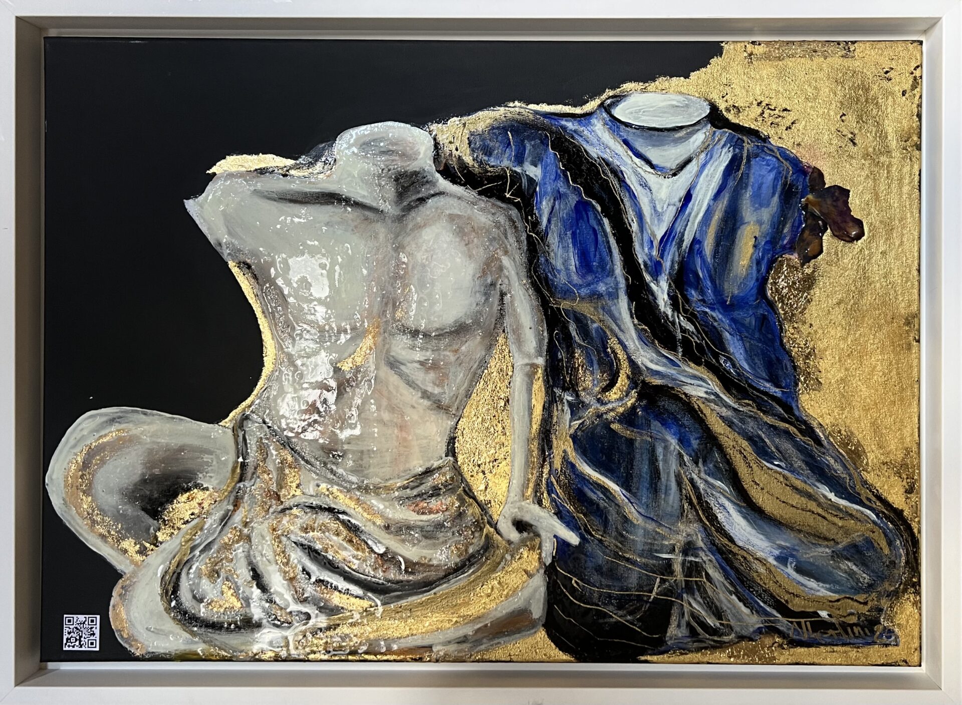 Olio e foglia d'oro su tela