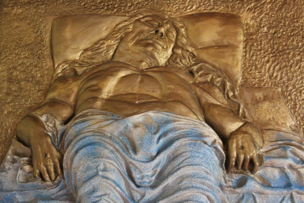 Cristo morto omaggio al Mantegna